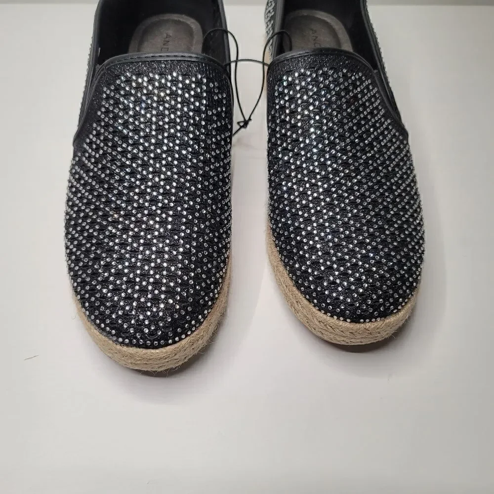 NEW Andiamo arosa jeweled espadrille slip …